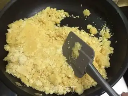 Make Green bean cake step 6