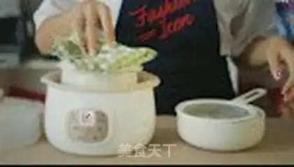 Make Red bean milk swallow nest step 1