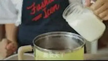 Make Red bean milk swallow nest step 2