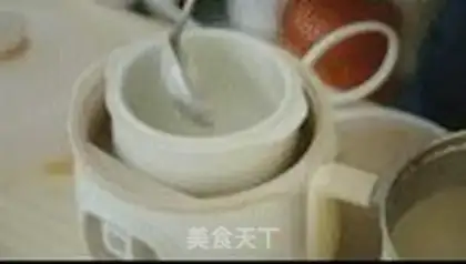 Make Red bean milk swallow nest step 4