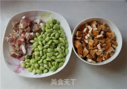 Make Salted bean rice step 1