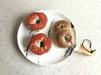 Make Spinach salmon sandwich step 8