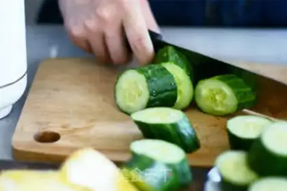 Make Pineapple cucumber step 1