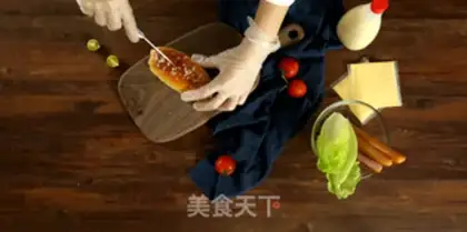 Make American hot dog bag step 7