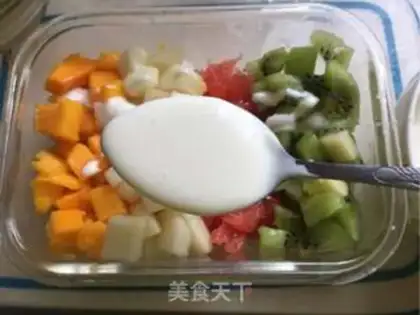 Make Fruit yogurt salad step 6