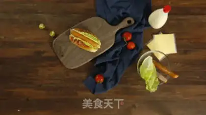 Make American hot dog bag step 8