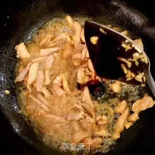 Make Crab mushrooms and fried meat step 4