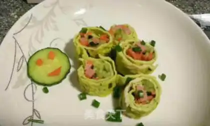 Make Juice egg rolls step 4