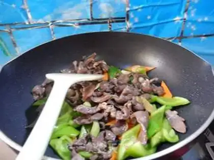 Make Sweet peppers and pork hearts step 6