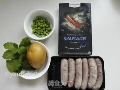 Make Potato sausage salad step 0