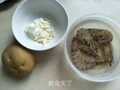 Make Potato cheese shrimp step 0
