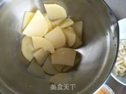 Make Potato cheese shrimp step 1