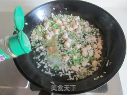 Make Shrimp almonds and mushrooms step 9