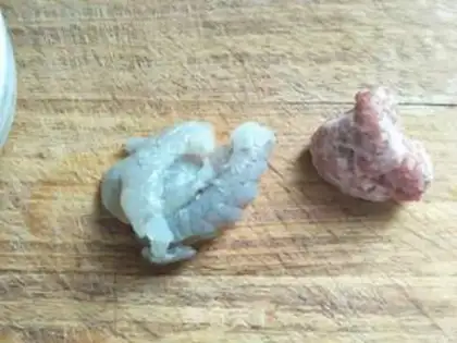 Make Pork shrimp makes bitter melons step 2