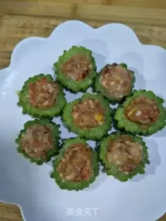 Make Pork shrimp makes bitter melons step 4