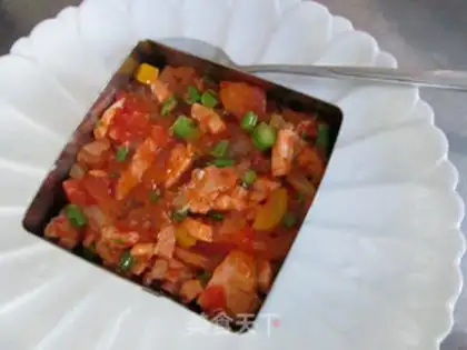 Make A salmon rice sandwich step 7