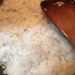 Make Onion fried rice step 3
