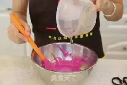 Make Flamingo mousse cake step 9