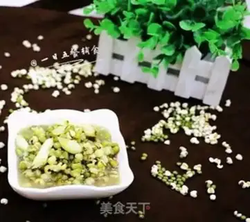 Make Green bean lily rice soup step 4