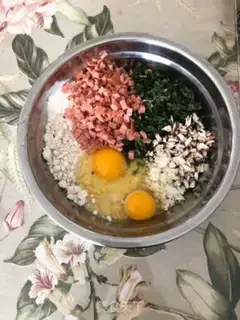 Make Pumpkin egg pancakes step 1