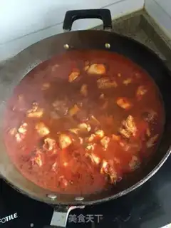 Make The chicken blade cut the noodles step 4