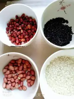 Make Black rice, red beans, porridge step 0