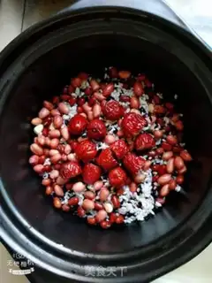 Make Black rice, red beans, porridge step 1