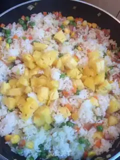 Make Pineapple rice step 8
