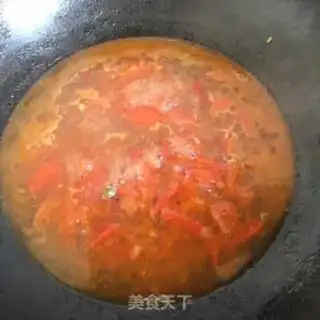 Make Tomato gravy meatball spinach noodles step 20