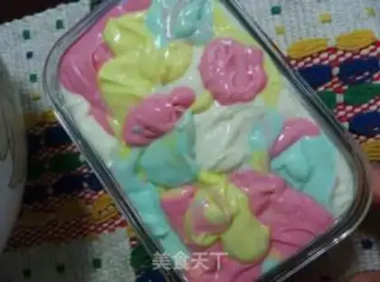 Make Rainbow ice cream step 5