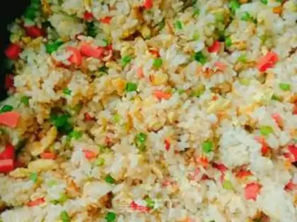 Make Egg fried rice step 4