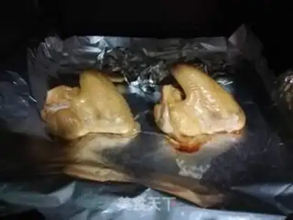 Make Hot roasted chicken with wings step 8