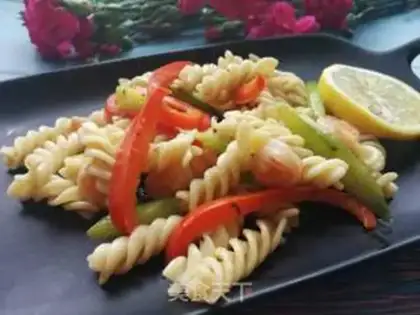 Make Shrimp platinum fried pasta step 11