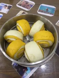 Make Double-coloured buns step 6