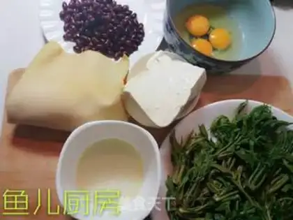 Make A tofu egg roll step 5