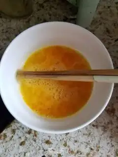Make Eggplant egg mushroom noodles step 2