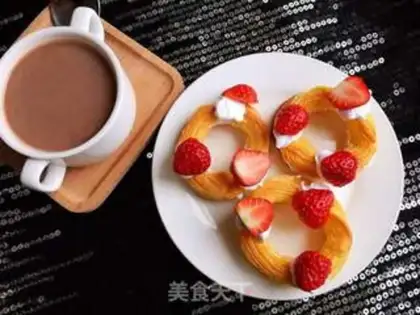 Make Strawberry puffs step 19