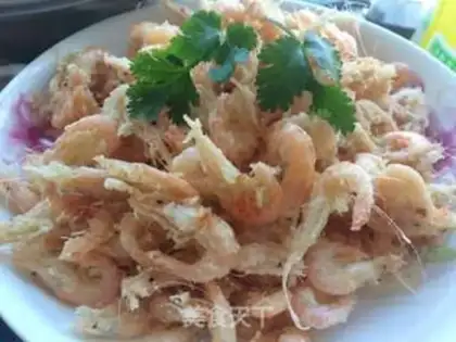 Make Souffle shrimp step 4