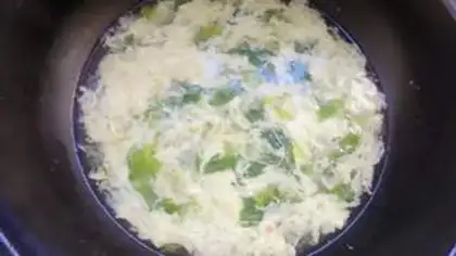 Make Celery egg soup step 3