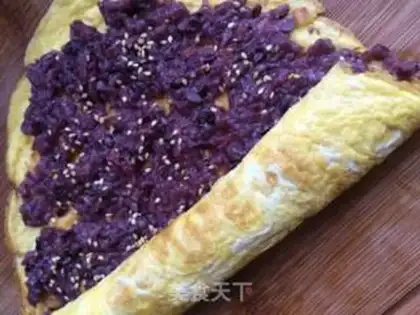 Make Egg rice rolls step 6