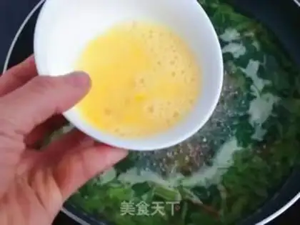 Make Spinach omelet soup step 7