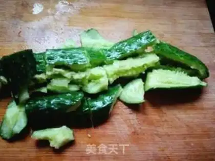 Make A mustard cucumber step 1