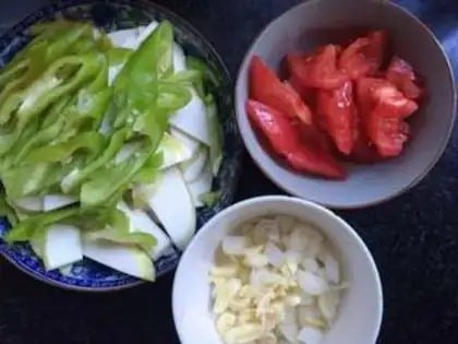 Make Green peppers step 3