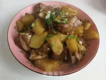 Make Garlic potatoes for chops step 7