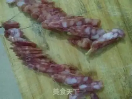 Make Smelt fried sausage step 2