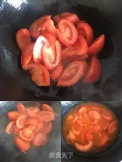 Make Tomatoe egg soup step 2