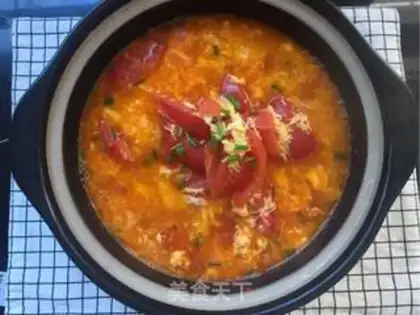 Make Tomatoe egg soup step 4