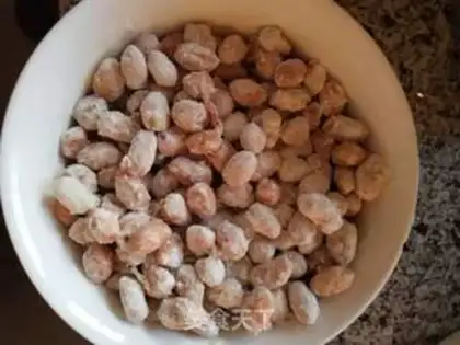 Make Souffle peanut rice step 1