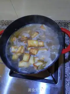 Make Chicken leg mushroom tofu step 11