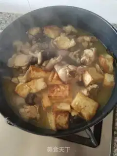 Make Chicken leg mushroom tofu step 13